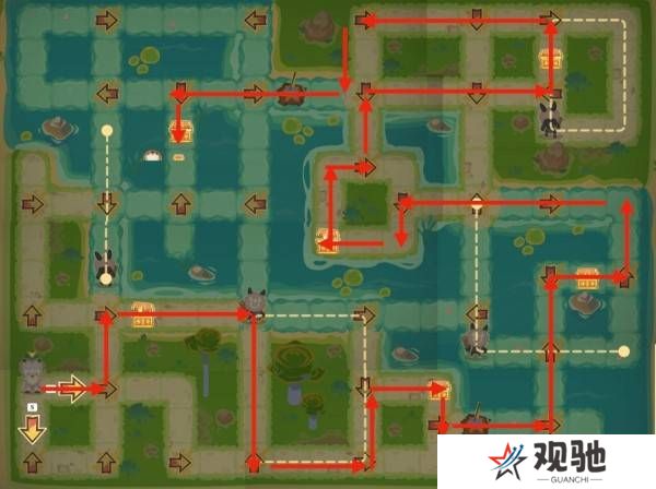 原神龙龙寻宝攻略大全    龙龙寻宝第1-6关满奖励采集路线图片8